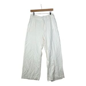 Basque European Linen Pants size 12 White‎